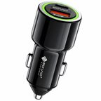 Fast Car Charger with USB PD, QC 3.0 and Super VOOC Support for All Mobile Devices