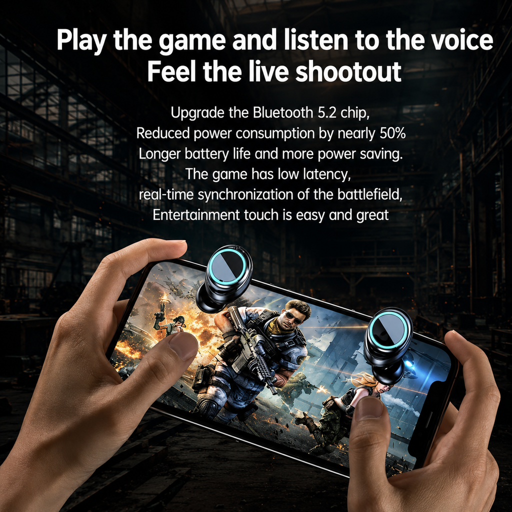 Gaming Earbuds High Quality Sound with Dual Microphones