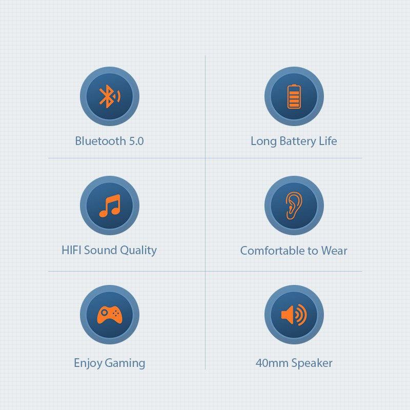 Wireless Headphones Control Button Battery Timing: 4 to 7 H